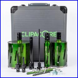 Clipacore XPRESSCUT Electricians 42mm, 112mm & 152mm Dry Diamond Core Set, QCELK