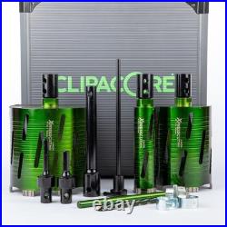 Clipacore XPRESSCUT Electricians 42mm, 112mm & 152mm Dry Diamond Core Set, QCELK