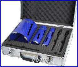 Compact FAIDCKIT7 Diamond Core Drill Kit Includes 7 Essential Sizes in Case