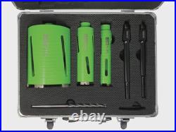 CorePlus DCDKIT7 Diamond Dry Core Drill Bit Set 7 Piece