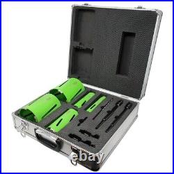Core Plus DCDKIT11 Diamond Core Kit 11pc 38mm, 52mm, 65mm, 117mm, 127mm + Case