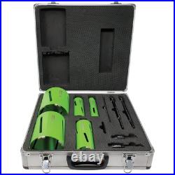 Core Plus DCDKIT11 Diamond Dry Core Drill Bit Set, 11 Piece