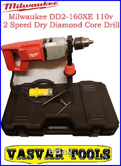 Core drill Milwaukee DD2-160 XE 110v 2 Speed Dry Diamond Core Drill