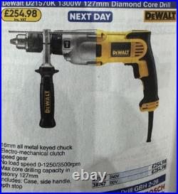 DeWalt D21570K 1300W 127mm Diamond Core Drill