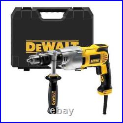 DeWalt D21570K 240V 2 Speed Dry Diamond Drill 1300W Side Handle Depth Stop Case2