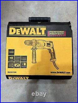 DeWalt D21570K 240V 2 Speed Dry Diamond Drill 1300W Side Handle Depth Stop Case