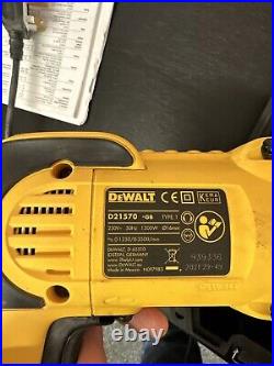 DeWalt D21570K 240V 2 Speed Dry Diamond Drill 1300W Side Handle Depth Stop Case