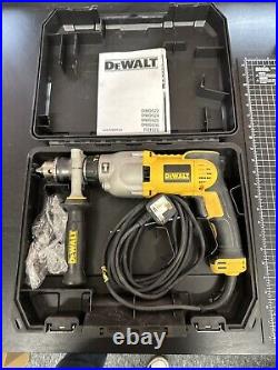 DeWalt D21570K 240V 2 Speed Dry Diamond Drill 1300W Side Handle Depth Stop Case