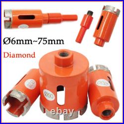 Diamond Core Bit Hole Saw Drill Bit Cutter Tool Cuts Tile Marble Stone Ø6mm75mm