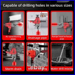 Diamond Core Drill 4300W Wet/Dry Drill Handheld Water Drill Machine 3 Drill bit