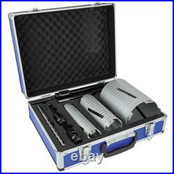 Diamond Core Drill Bit Set 38-117mm for Masonry 3 Bits + Arbors