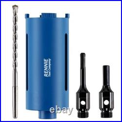 Diamond Core Drill Bit Set 78mm x 150mm with Hex and SDS Adapter