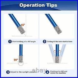 Diamond Core Drill Bit Set BRSCHNITT 6/20/30/35/50/68 Vacuum Brazed Diamond Hole
