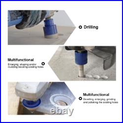 Diamond Core Drill Bit Set Finger Bit Chamfer Bit Hole Saw Kit Adapter 10pcs M14