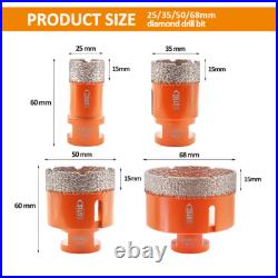 Diamond Core Drill Bit Set Grinder Drill Bit M14 for Ceramic Tile Ø25/35/50/68mm