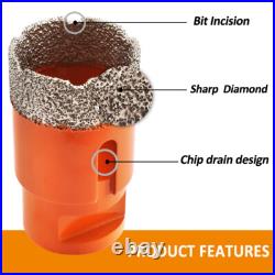Diamond Core Drill Bit Set Grinder Drill Bit M14 for Ceramic Tile Ø25/35/50/68mm