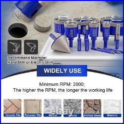 Diamond Core Drill Bit Tile Granite Marble Carbide Drill Chamfer Bit 6-100mm