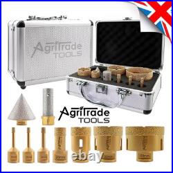 Diamond Core Drill Bits 1set/9pcs Marble Ceramic Granite Hole Saw M14 Thread