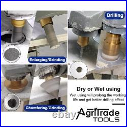 Diamond Core Drill Bits 1set/9pcs Marble Ceramic Granite Hole Saw M14 Thread