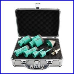 Diamond Core Drill Bits Kit 8pcs 6/6/20/25/35/50mm+50mm Beveling Chamfer Bit