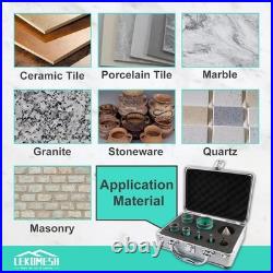 Diamond Core Drill Bits Kit 8pcs 6/6/20/25/35/50mm+50mm Beveling Chamfer Bit