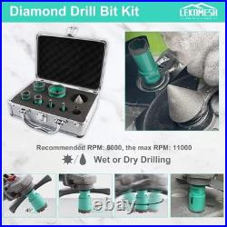 Diamond Core Drill Bits Kit 8pcs 6/6/20/25/35/50mm+50mm Beveling Chamfer Bit