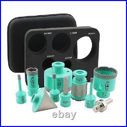Diamond Core Drill Bits Set LEKOMESH Tile Hole Saw Kit BOX 1