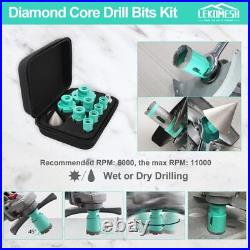 Diamond Core Drill Bits Set LEKOMESH Tile Hole Saw Kit BOX 1