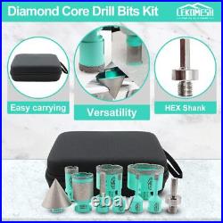 Diamond Core Drill Bits Set LEKOMESH Tile Hole Saw Kit BOX 1