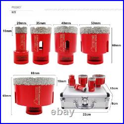 Diamond Core Drilling Bit Grinder Hole Saw Set 5pcs Tile Drill Bit for Ceramic