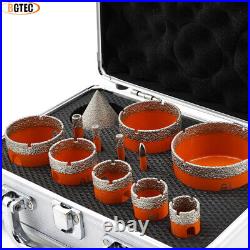 Diamond Core Drilling Bit Set 12pc/kit Triangle Shank for Marble Tile Hand Drill