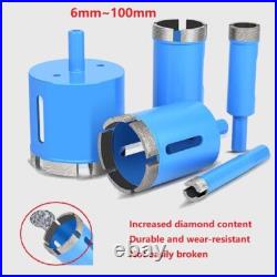 Diamond Core Hole Ø6-100mm Saw Hole Cutter Tile Porcelain Glass Drill Bit Cutter