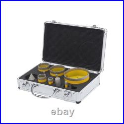 Diamond Drill Core Bit Set, 10Pcs Diamond Tile Hole Saw Kit with Storage Box