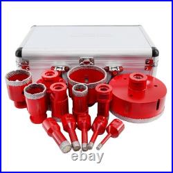 Diamond Drill Core Bit for Dekton Ceramic Porcelain Tile Marble 13pcs 6-100mm