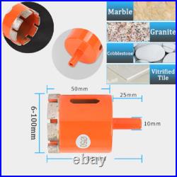 Diamond Hole Saw Core Drill Bit Cutter Drill Bit Marble/Ceramic/Tiles 6-100mm