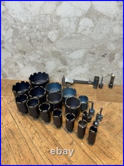 Diamond Hole Saw Drill Bit Bundle Lot 1/2 Bsp Core Tile Stone Marble Porcelain