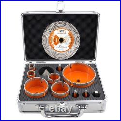 Diamond Hole Saw Kit Drill Bit M14 Grinder Tile Ceramic Marble Core Drill Bit