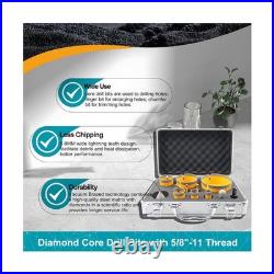 Diamond Tile Hole Saw Kit 12pcs Diamond Core Drill Bits 6/6/8/19/25/35/50/7