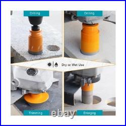 Diamond Tile Hole Saw Kit 12pcs Diamond Core Drill Bits 6/6/8/19/25/35/50/7