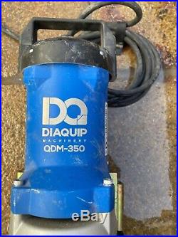 Diaquip QDM-350 Drill Motor 110 Volt, 3 Speed VGC Diamond Core Drill