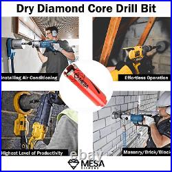 Dry Core Drill Bits, Diamond Core Bit Concrete, Block Drill with SDS Plus & SDS Max