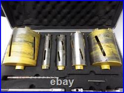 Edge Diamond Professional Hole Core Drill Set 38mm, 52mm, 65mm, 117mm, 127mm