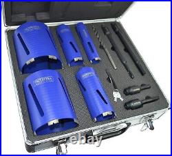 Faithfull 11 Piece Diamond Core Drill Adaptors Kit And Hard Case Set FAIDCKIT11