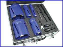 Faithfull Diamond Core Drill Kit & Case Set of 11 HF11PSA