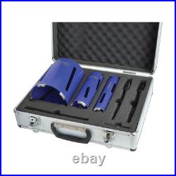Faithfull Diamond Core Drill Kit & Case Set of 7