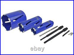 Faithfull Diamond Core Drill Kit & Case Set of 7