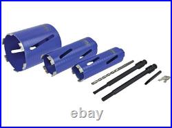 Faithfull Diamond Core Drill Kit & Case Set of 7