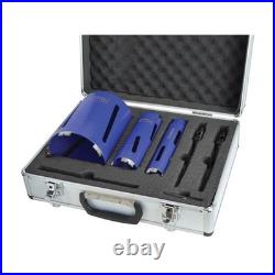 Faithfull Diamond Core Drill Kit & Case Set of 7 FAIDCKIT7