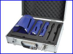 Faithfull Diamond Core Drill Kit & Case Set of 7 FAIDCKIT7