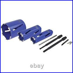 Faithfull Diamond Core Drill Kit & Case Set of 7 FAIDCKIT7